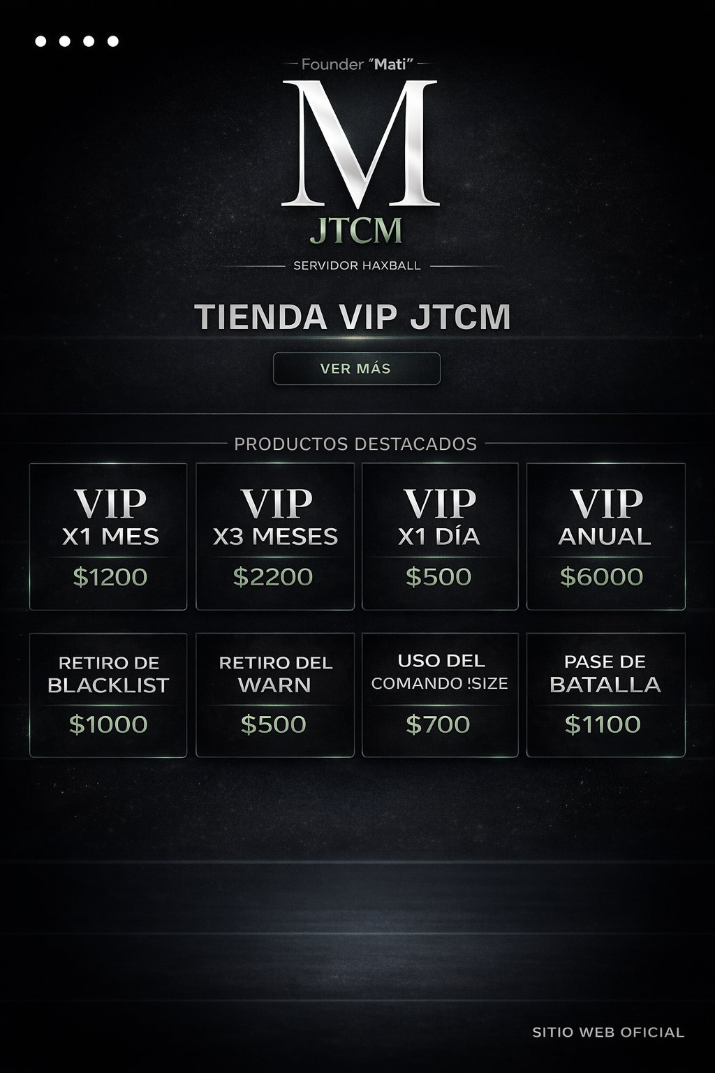 Catalogo de tienda JTCMATI